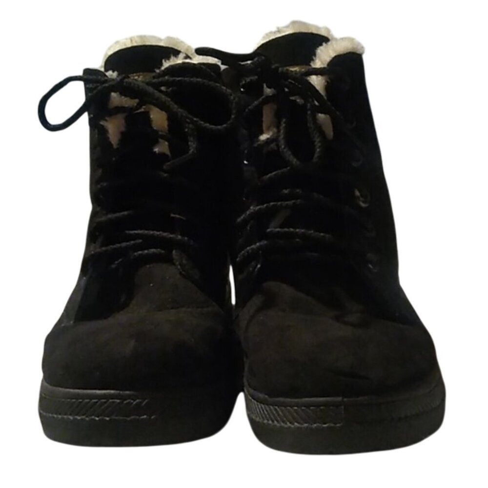 MERENCE, BOOTS WITH FAUX FUR ON THE INSIDE, COLOR: BLACK, OFF WHITE, SIZE:40